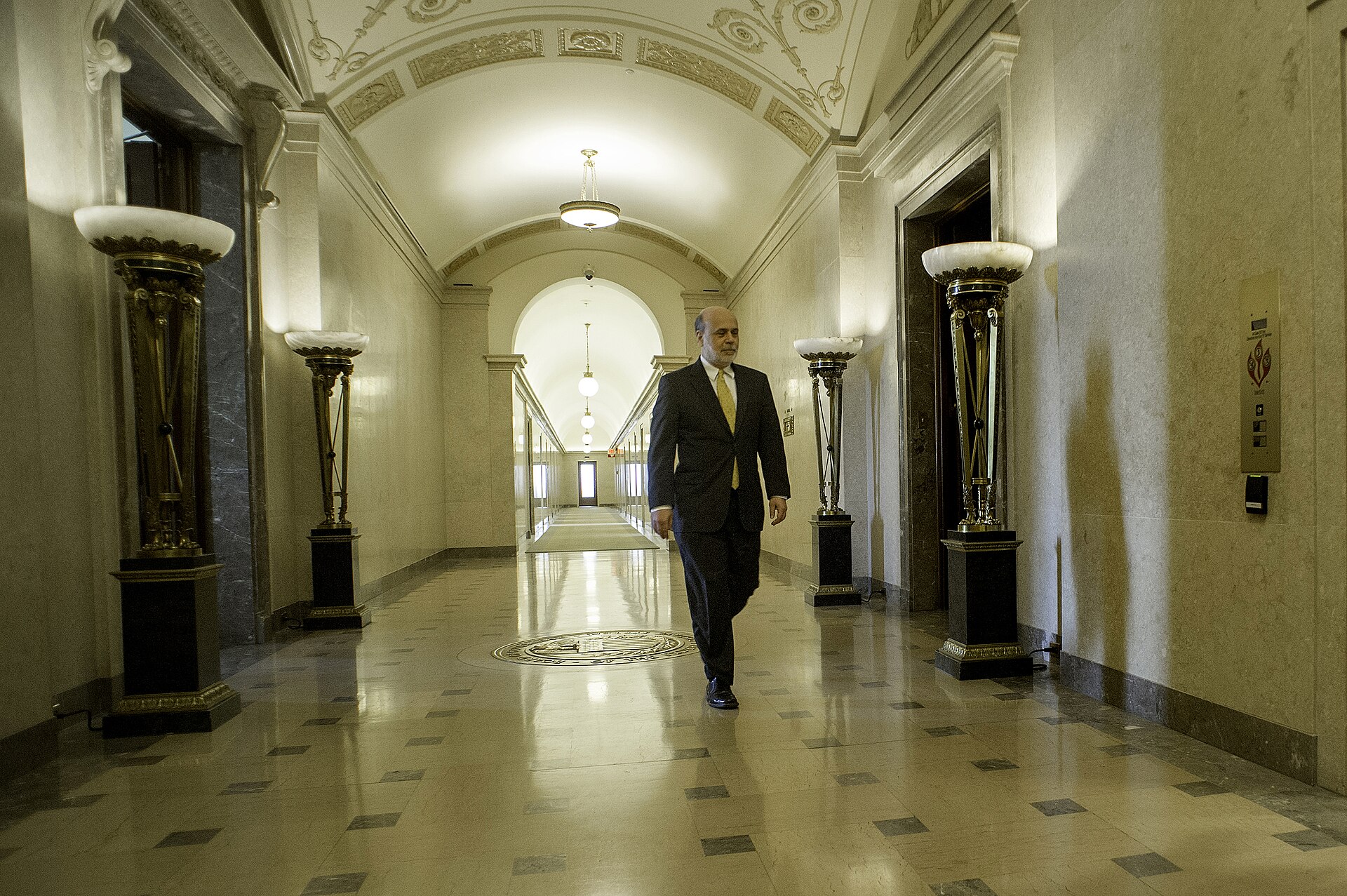 Ben S. Bernanke leaves the Board of Governors of the Federal Reserve System after 8 years as its Chairman.